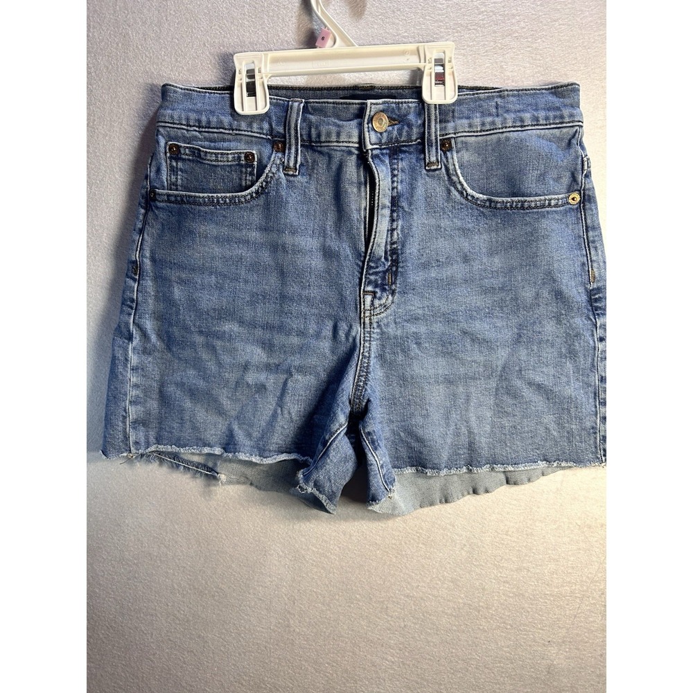J.Crew Jeans Women's Blue Denim Cut Off Shorts Medium Wash Mid Rise 29W
